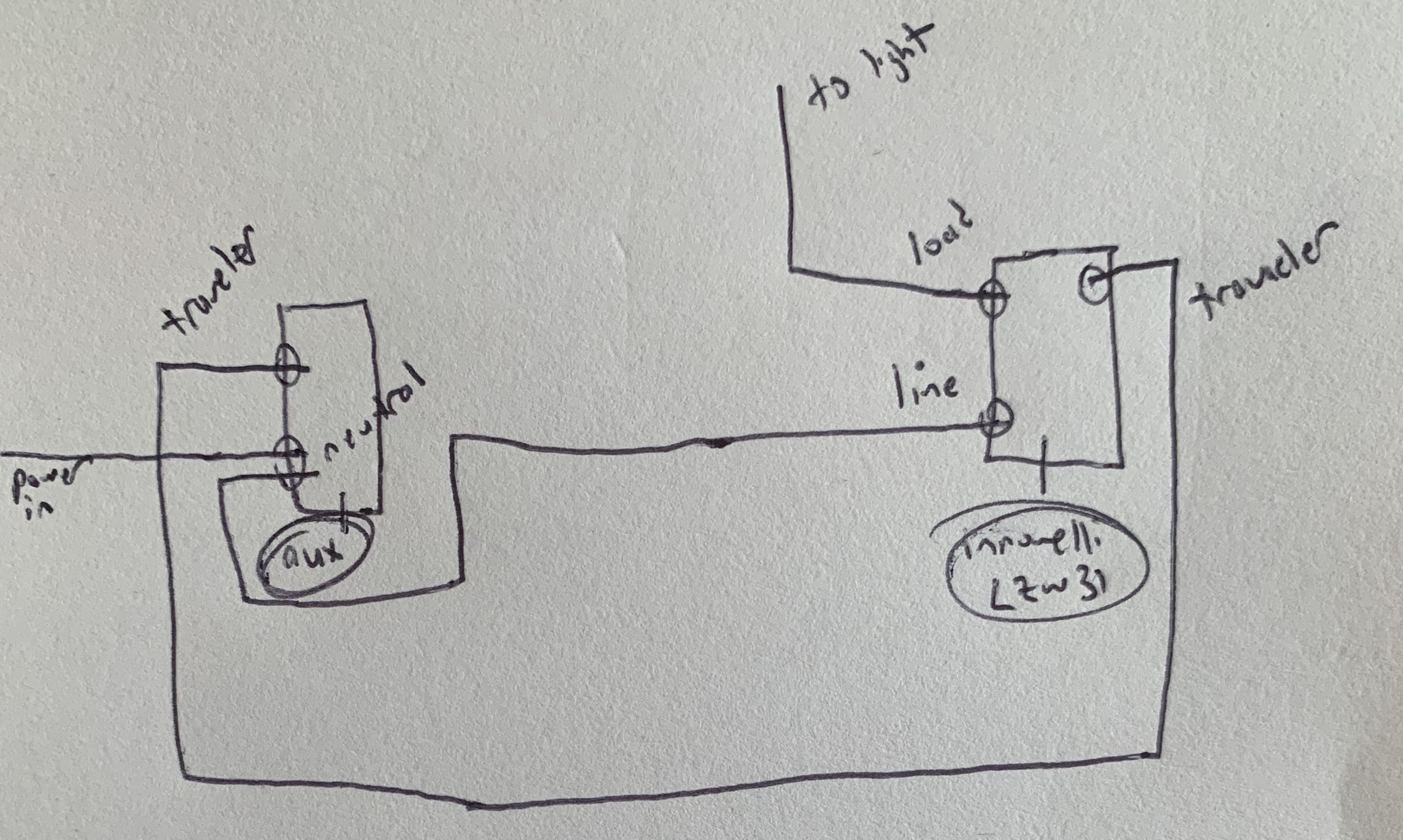 Another 3 way non-neutral - Wiring Discussion - Inovelli Community