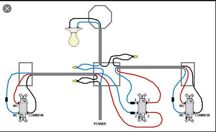 4 Way Help Without Direct Access To, Four Way Dimmer Switch Wiring Diagram