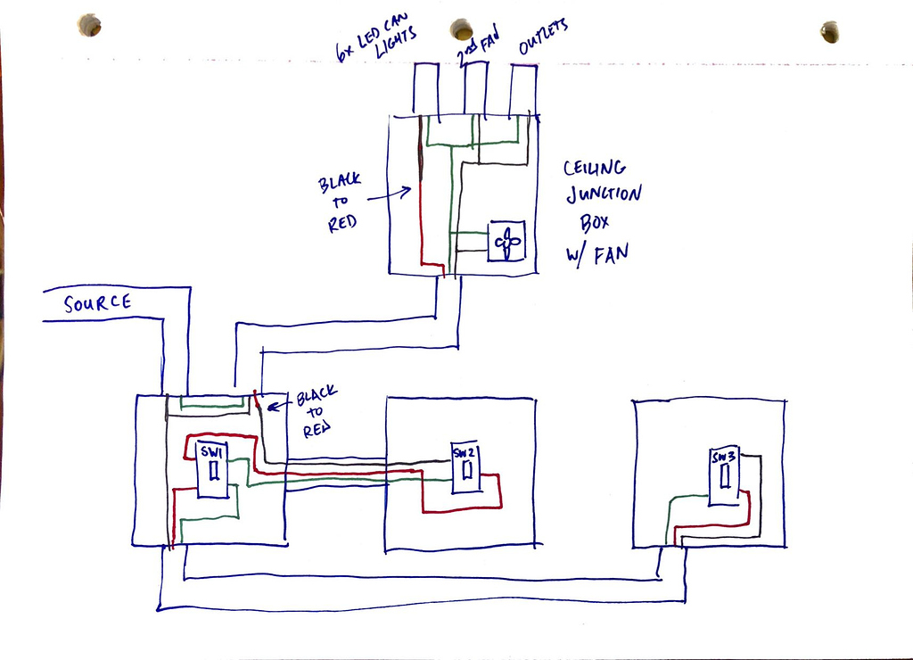 4-way wiring help or do I need to rewire? - Wiring Discussion ...