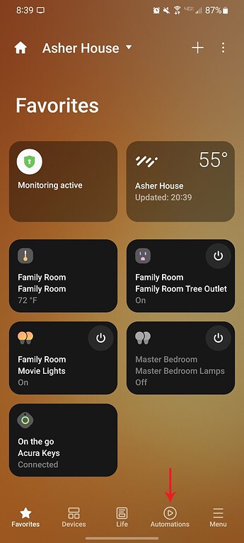 SmartThings - Setting up Scene Control - Step 1