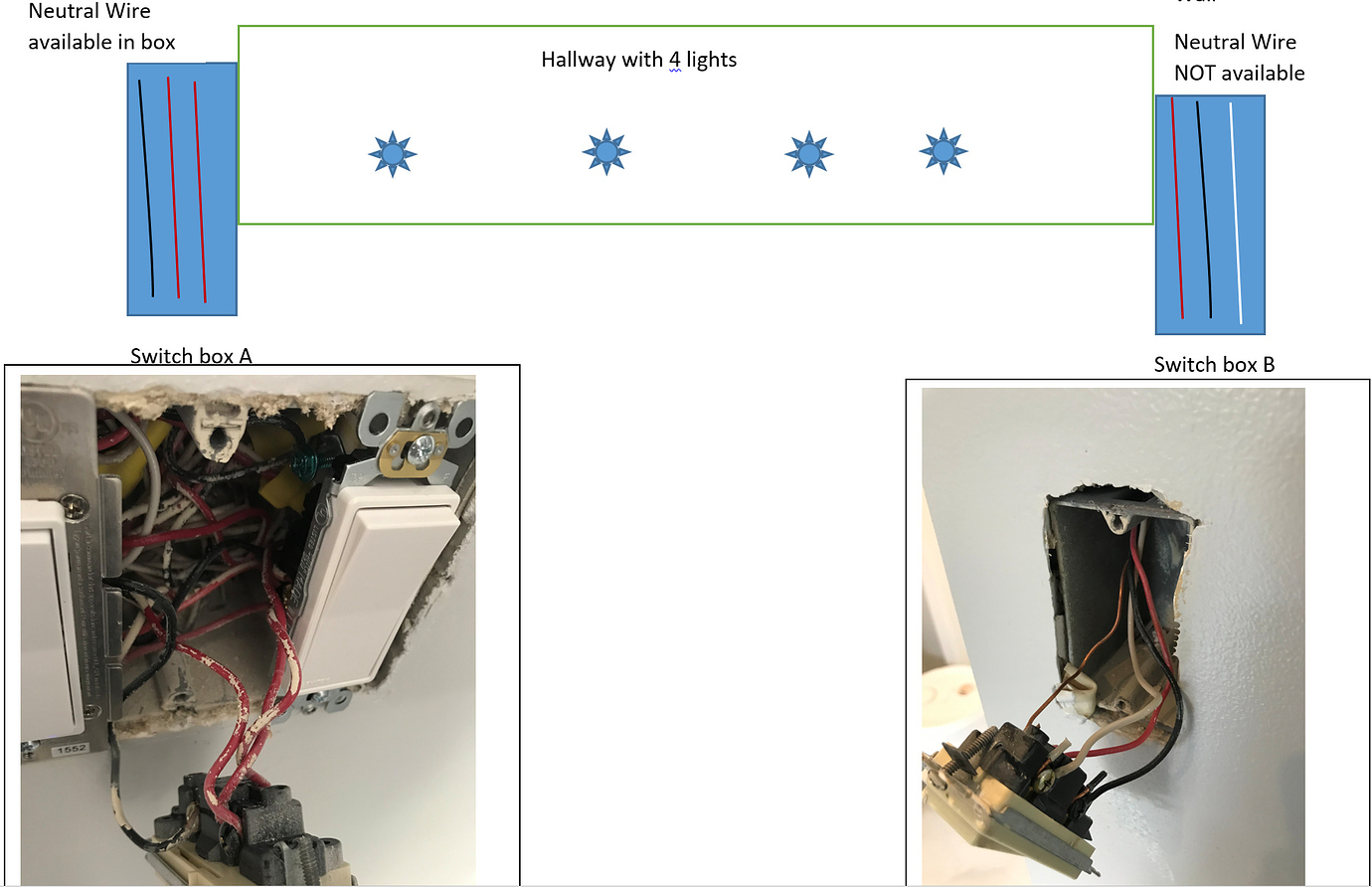3 way Weird Wiring in boxes need advice - Wiring Discussion - Inovelli