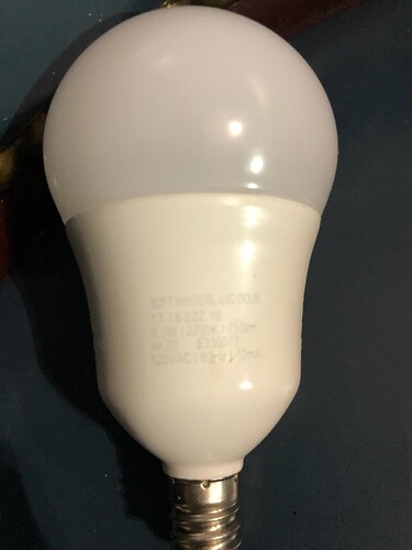 Feit A Bulb Candelabra base 40W, 2700K, 450 Lumen bulb