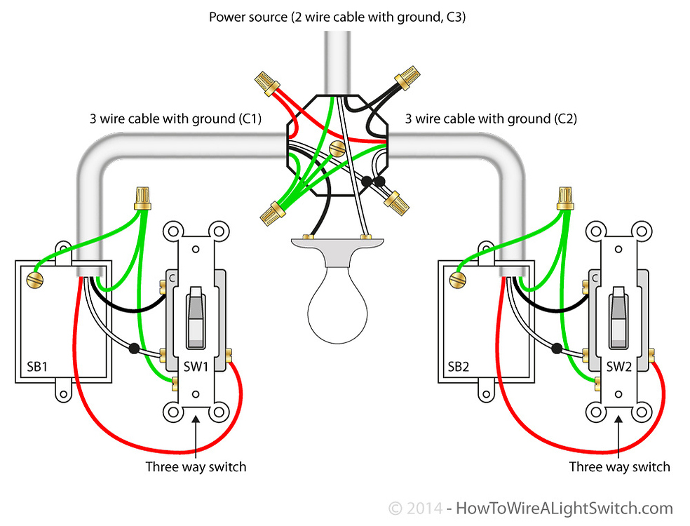 No-neutral install with load and line in separate boxes - Wiring ...