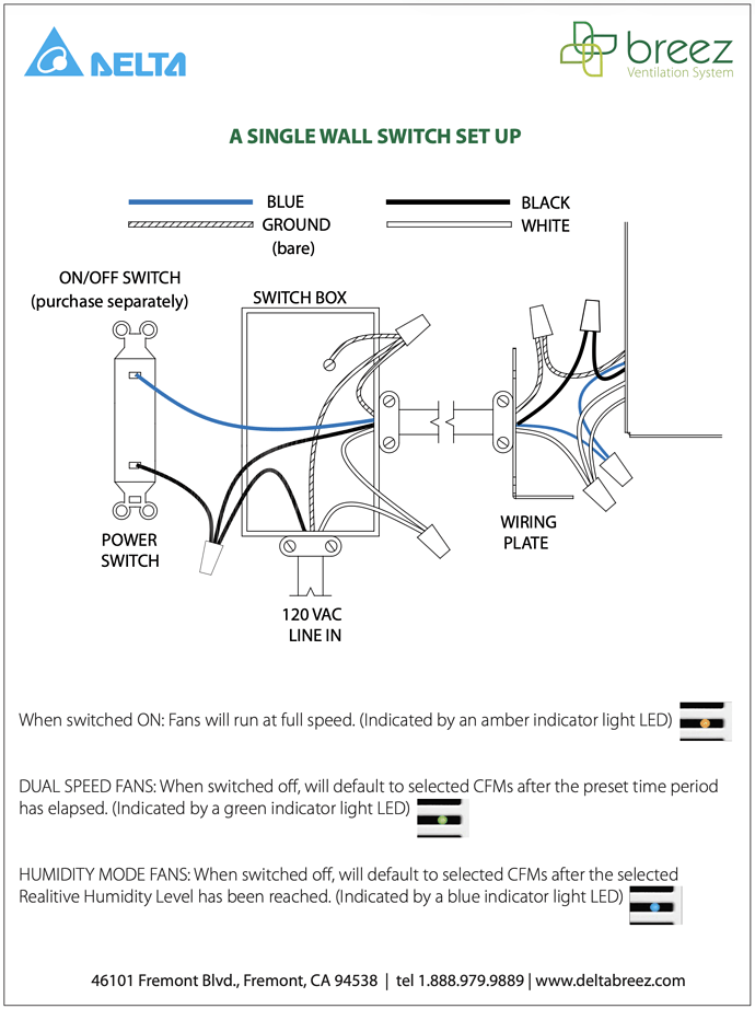wiring diagram of single wall switch