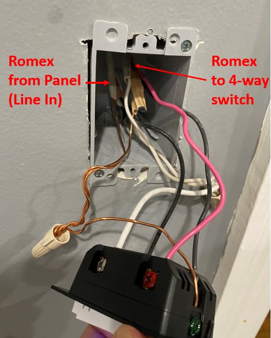 VZM31-SN in 4-way Switch Not Working - Wiring Discussion 